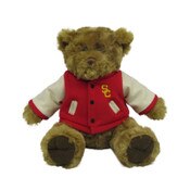 USC Trojans Cardinal SC Interlock Varsity Jacket Bear